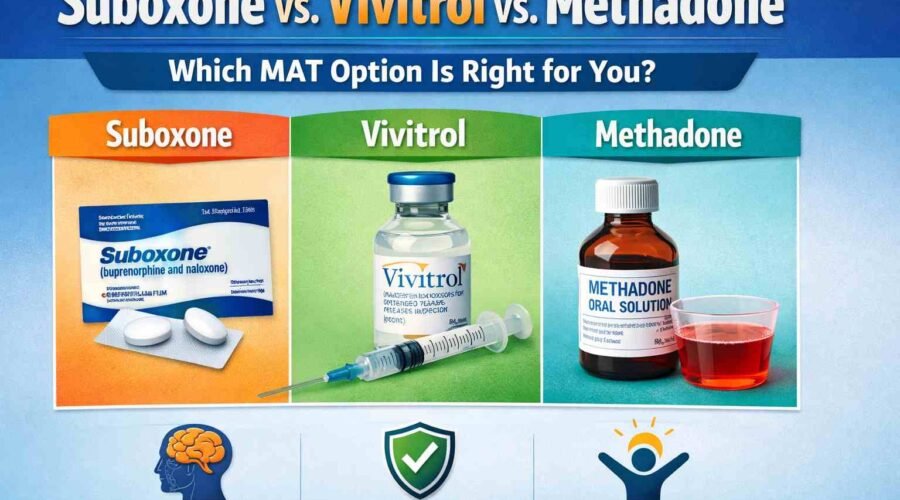 Suboxone vs. Vivitrol vs. Methadone